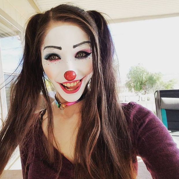 Cute clown makeup