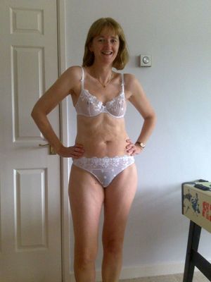 mature lady in lingerie white mature lady
