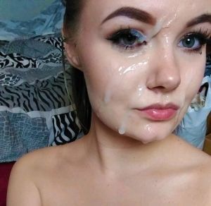 cum on face