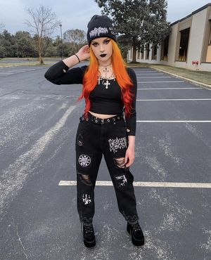 Goth w/orange hair