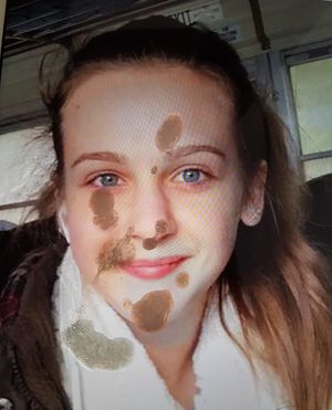 adorable teen with cum on her face