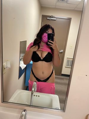 Nurse bra/panties reveal