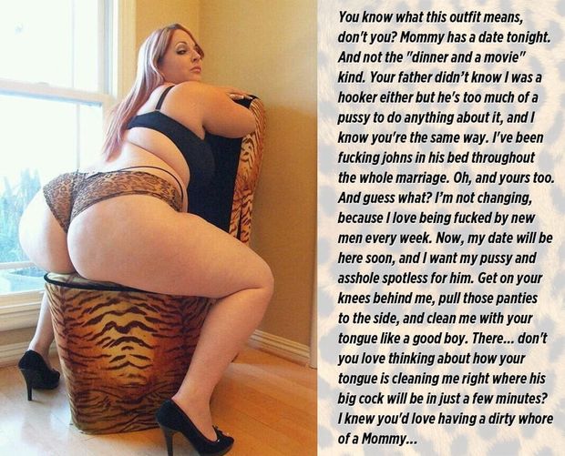Your mom loves making you clean her dirty asshole