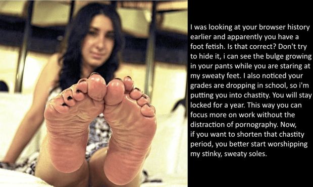 You didn’t mind your moms punishment too much, you get to worship her feet all day