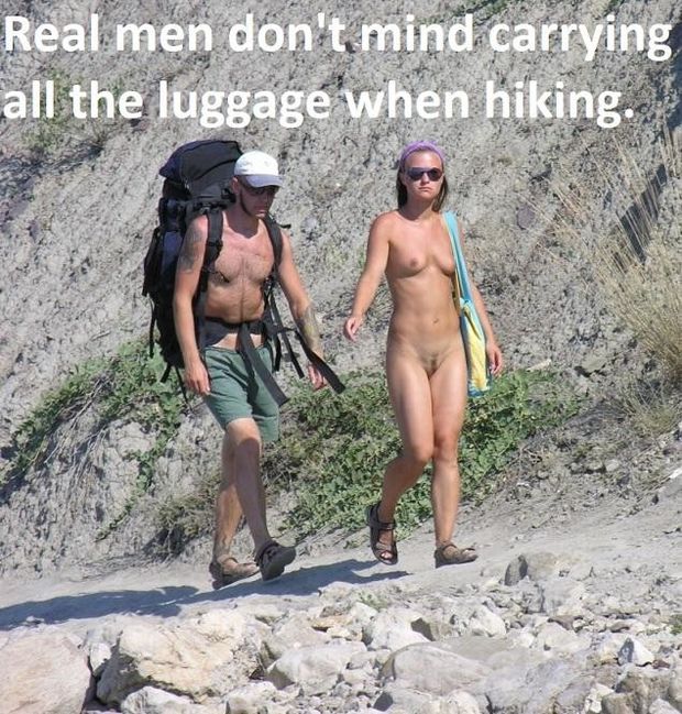 Nude hiking