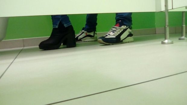Changing room quickie fuck
