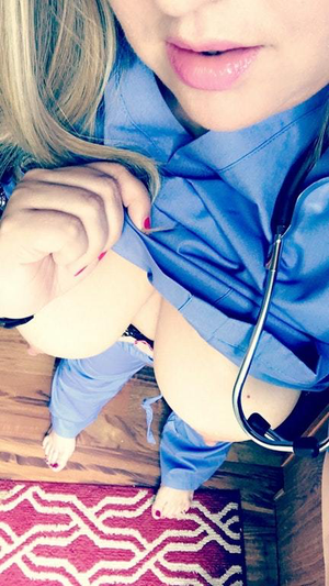 Hey nurse…nice breasts
