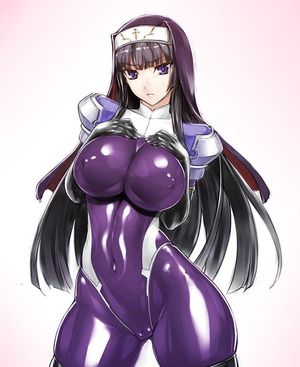 thicc purple latex bodysuit