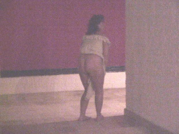 Hotel hallway having fun