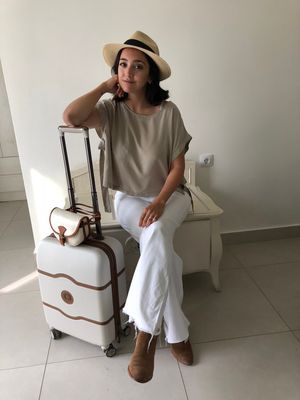 "Daddy I am all packed for our trip"