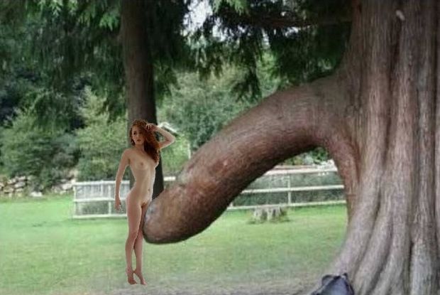 Redhead teasing a woody