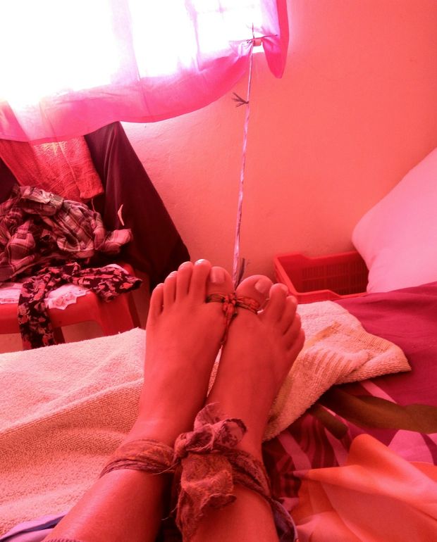 Sweet feet to be caned