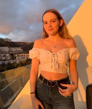 cute teen in slutty top outside