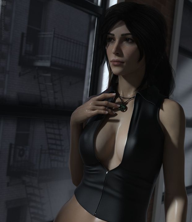 Seductive Lara Croft(AlienAlly)