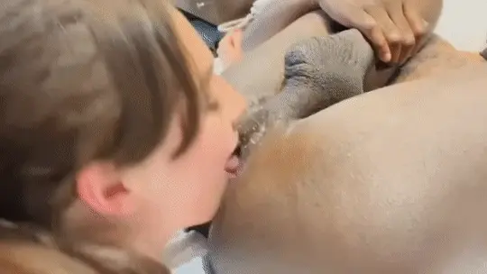 Amateur White Woman Sucks Black Ass