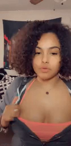 Light skin showing cute boobs