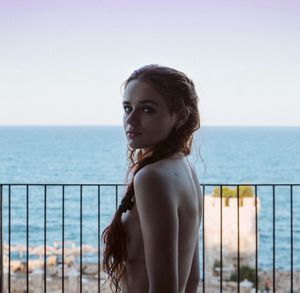 Joey King topless covered