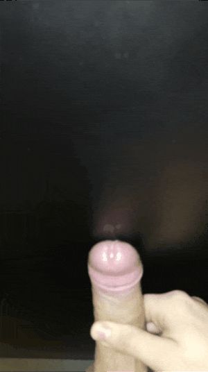 Cock cumming on black Background