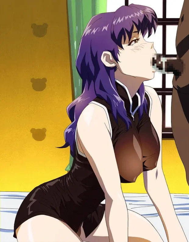 Misato sucks BBC