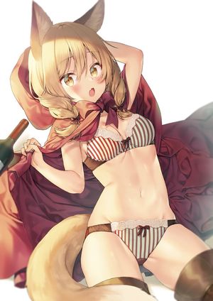 Little Red Riding Hood as an anime foxgirl