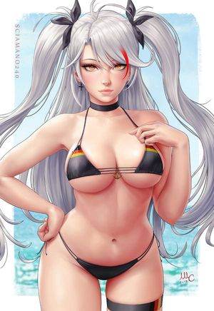 fluffy in bikini