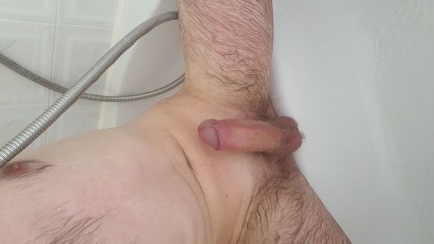 Hard in the shower