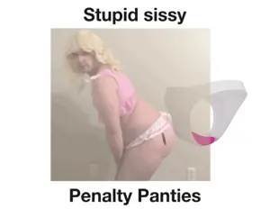 Sissy in panties demonstration