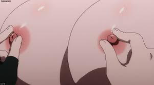 Playing with her nipples