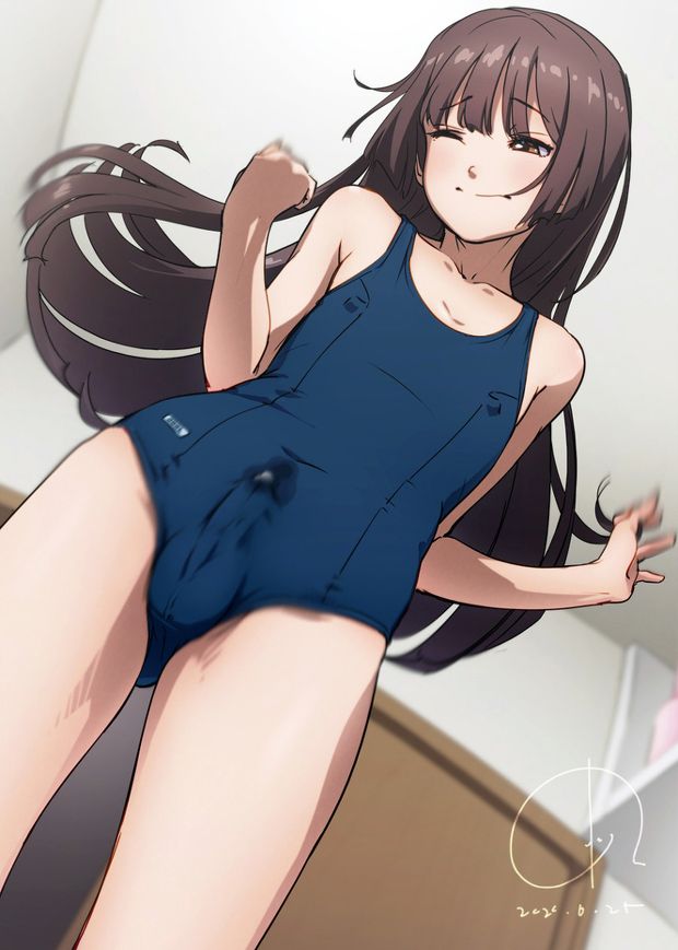 4690 (pixiv) - trap in swimsuit