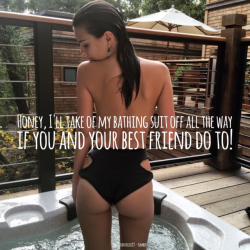 always naked in hot tub