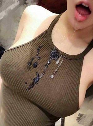 Cum Drops Run From Her Teenage Mouth