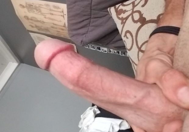 stroking off cock