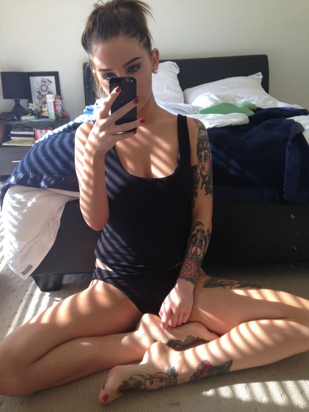 Sitting selfie