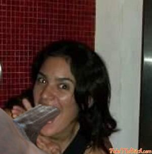 My Sexy Lil Latina Ex Girlfriend Karla Beatriz Moncada Gags Herself On a Huge BBC In a Bathroom Stall