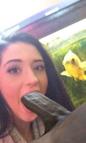 My Ex Girlfriend Emily Fink Just Loves To Gag Herself On Huge BBC