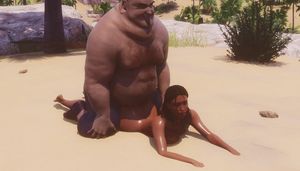 Big Ass Slut being fucked by a Fat Man from behind