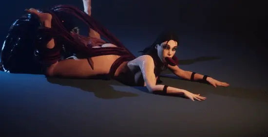 Big Ass Slut got what she deserved Nightmare Tentacle Monster