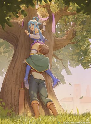 Kazuma and Aqua by bartolomeobari