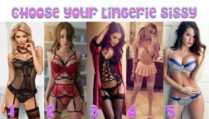 Choose your lingerie sissy :) ❤