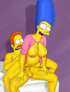 Hot cheating wife Marge Simpson
