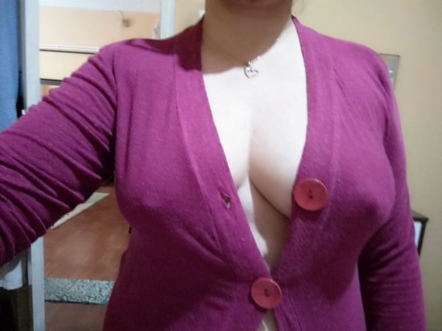 I know you always wanted to see my big white tits