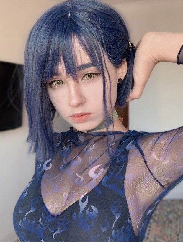 Big tits horny cosplay