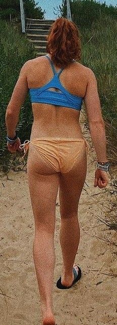 i'd walk behind her for a while...