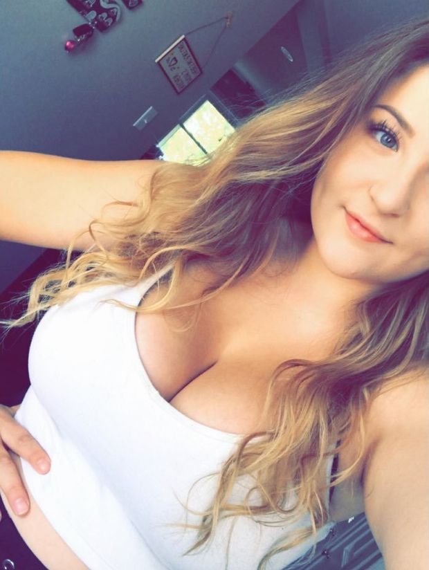 busty blonde college slut