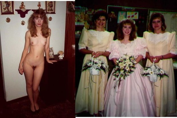 With the wedding party without
