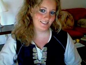 She has my cockhead in her eyes, searching for precum.