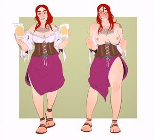 Redhead OC commission by qwickjoe