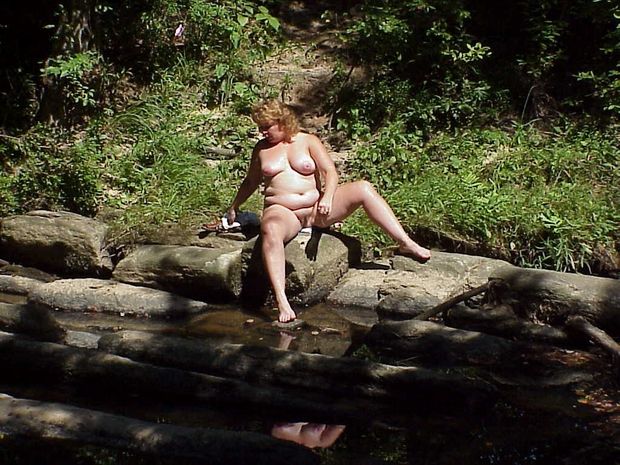 Leeza Outside by the creek