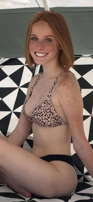 Cute freckled lady