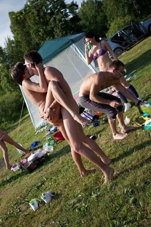 Camping and fucking with friends